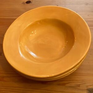 3 Pottery Barn Amber Sausalito pasta bowls